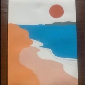 Abstract Coastal Art Print